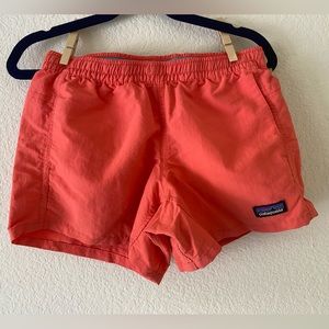 Patagonia Baggies Shorts, Coral, Girls' Sz M